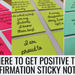 sticky note affirmations