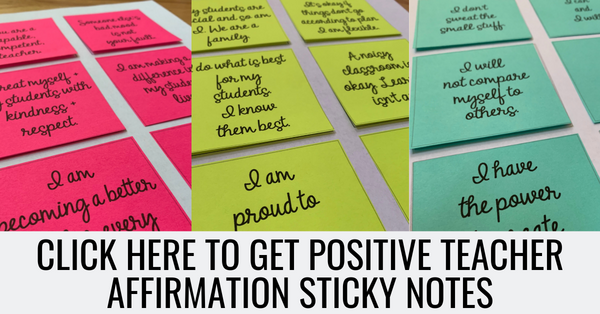 sticky note affirmations