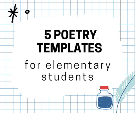 5 types of poetry templates you can use with your students, give you an exa...