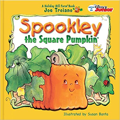 a picture of one of the halloween books - the cover of spookley the square pumpkin
