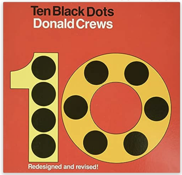 math readalouds slide showing the cover of Ten Black Dots