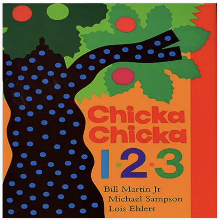 math readalouds slide showing the cover of Chicka Chicka 123