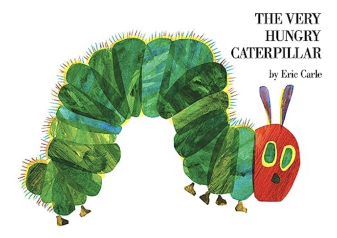 math readalouds slide showing the cover of Very Hungry Caterpillar