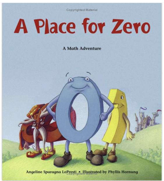 math readalouds slide showing the cover of A Place for Zero